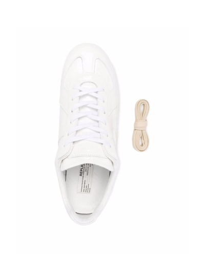 Shop Maison Margiela Replica Low Top Sneakers In White