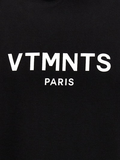 Shop Vtmnts 'vtmns Logo' Hoodie In Black