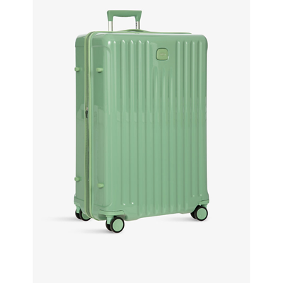 Shop Bric's Brics Sage Green Positano Four-wheel Hard-shell Suitcase