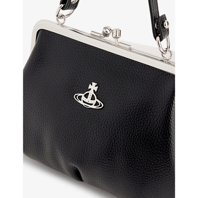 Vivienne Westwood Mens Black Granny Frame Recycled-polyurethane Cross-body Bag In Black