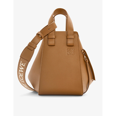 Shop Loewe Womens Oak Hammock Compact Leather Shoulder Bag