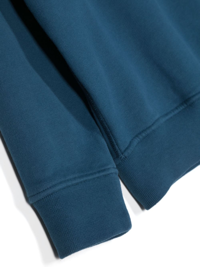 Stone Island Compass-badge Cotton Sweatshirt In V0022