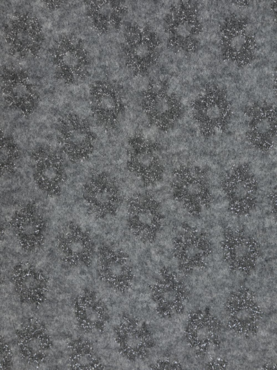 Shop Dorothee Schumacher Floral-motif Alpaca-wool Scarf In Grey