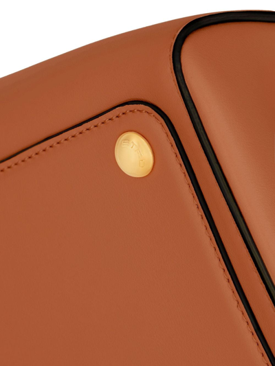 Etro Vela Leather Clutch Bag In Braun