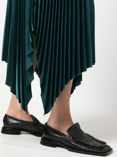 Shop Joseph Ade Pleated Midi Skirt In Grün