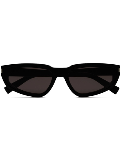 Shop Saint Laurent Sl 634 Nova Cat-eye Sunglasses In Schwarz