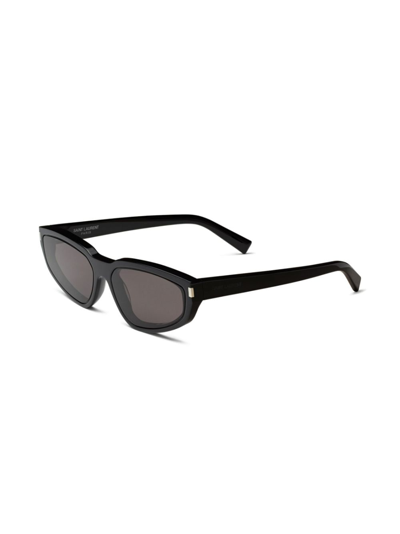 Shop Saint Laurent Sl 634 Nova Cat-eye Sunglasses In Schwarz