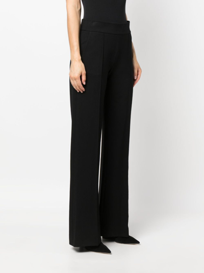 Shop Dorothee Schumacher High-waisted Wide-leg Trousers In Black