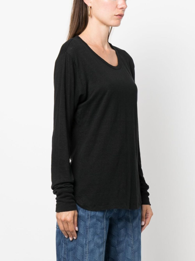 Isabel Marant Étoile Linen Top In Black