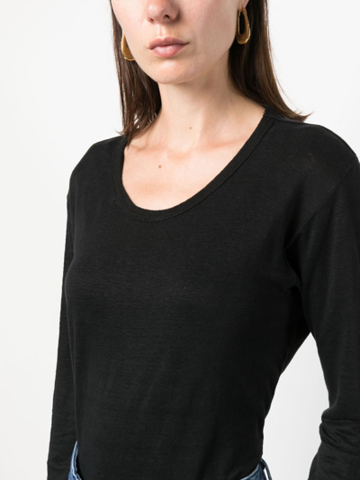 Isabel Marant Étoile Linen Top In Black