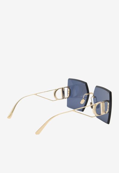 Shop Dior 30montaigne S7u Square Sunglasses In Blue
