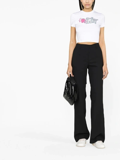 Shop Off-white Women Dry Wo Formal Wide Pant In Black No Color
