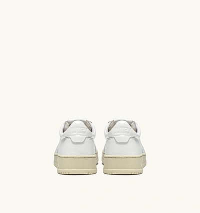 Shop Autry Women Medalist Low 01 Leather Sneakers In White White