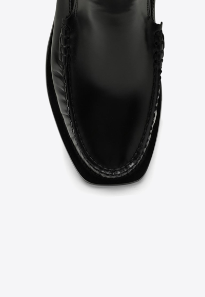 Shop Hereu Alda Ankle Boots In Calf Leather In Black