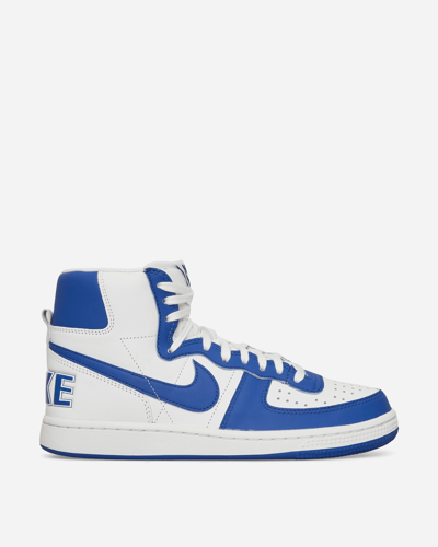 Shop Nike Terminator High Sneakers White / Game Royal In Multicolor