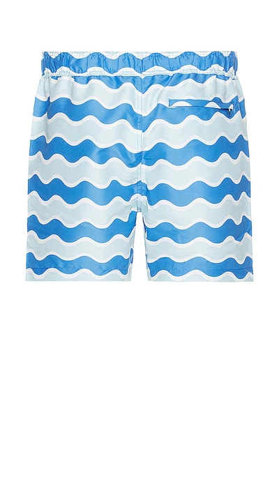Onia Charles 5 Shorts In Pool Blue Multi