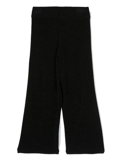 Shop Givenchy Jacquard-motif Terry-cloth Trousers In Black