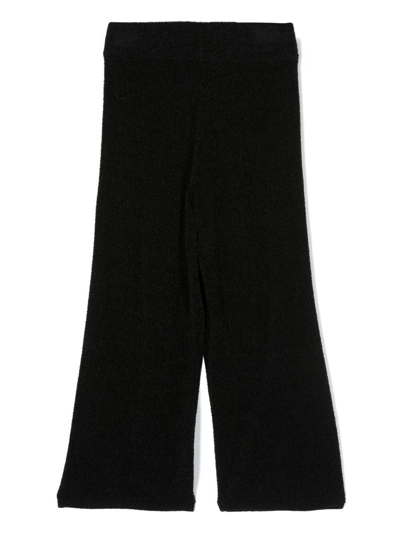 Givenchy Jacquard-motif Terry-cloth Trousers In Black