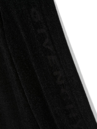 Givenchy Jacquard-motif Terry-cloth Trousers In Black