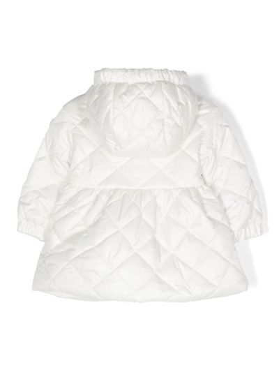 Shop Monnalisa Logo-patch Padded Jacket In White