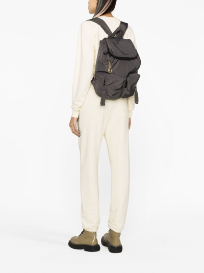 Shop See By Chloé Joy Rider Water-repellent Backpack In Grey