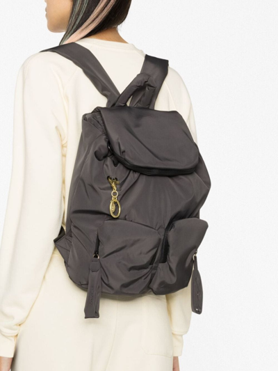Shop See By Chloé Joy Rider Water-repellent Backpack In Grey