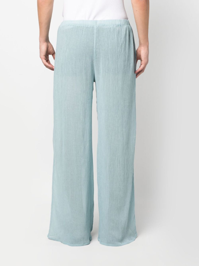Shop Ludovic De Saint Sernin Pleated Elasticated-waistband Trousers In Blue