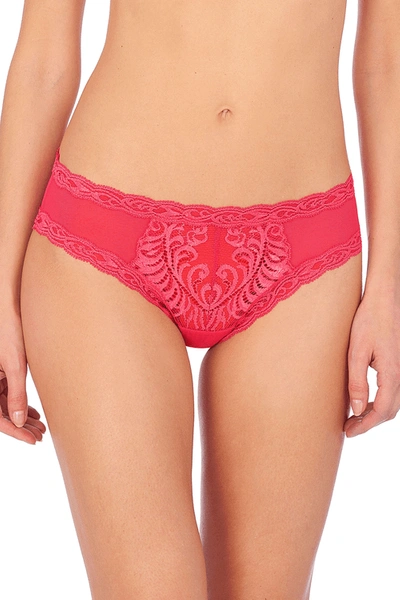 Shop Natori Feathers Hipster Panty In Hibiscus