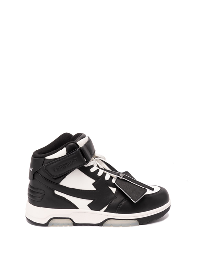 Shop Off-white `out Of Office Mid Top Leather` Sneakers In White