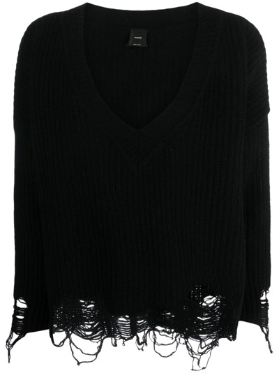 Shop Pinko `ostrica` Sweater In Black  