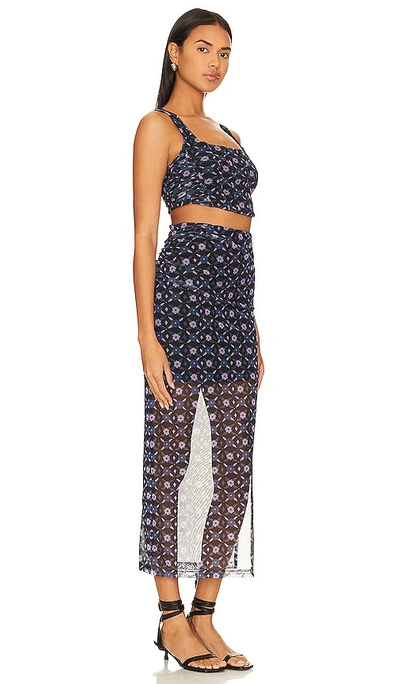 Shop Free People Galaxy Corset Set In Navy