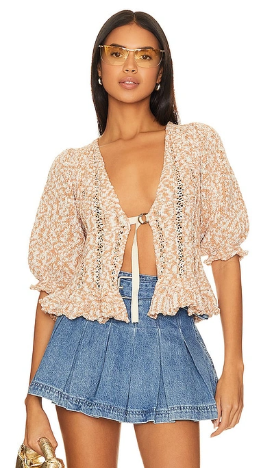 Shop Free People Yesterday Cardi In Mauve