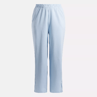 Shop Reebok Women's Classics Wide Straight Leg Pants (plus Size) In Blue