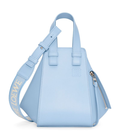 Shop Loewe Calfskin Hammock Shoulder Bag In Blue