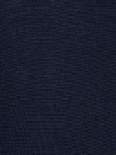 Shop Etro Logo-embroidered Cashmere-silk Jumper In Blue