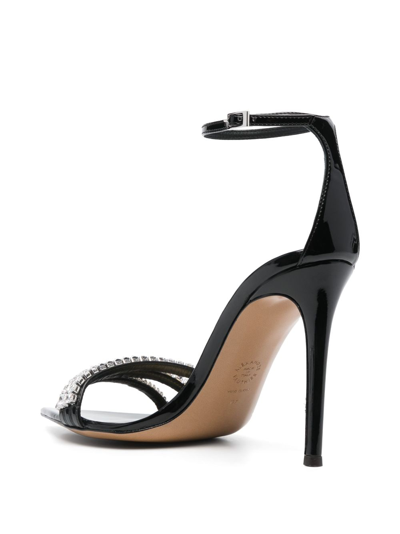 Shop Alexandre Vauthier 110mm Crystal-embellished Sandals In Black