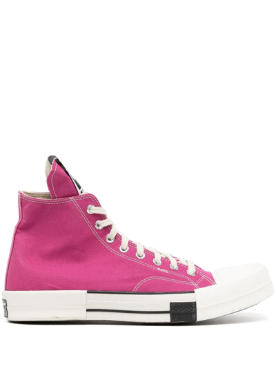 Shop Rick Owens Drkshdw X Drkshdw High-top Sneakers In Pink