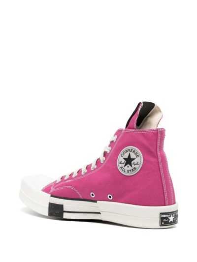 Shop Rick Owens Drkshdw X Drkshdw High-top Sneakers In Pink