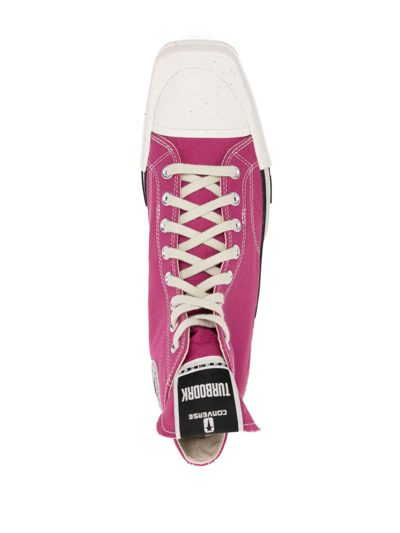 Rick Owens Drkshdw Pink Converse Edition Turbodrk Chuck 70 Sneakers In Pink