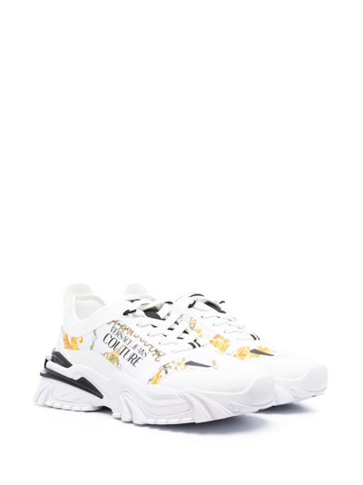Versace Jeans Couture Baroccoflage-print Low-top Sneakers In White