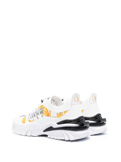 Versace Jeans Couture Baroccoflage-print Low-top Sneakers In White