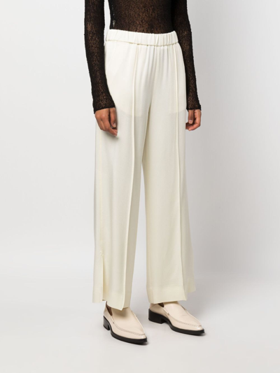 Shop Jil Sander High-waist Pleated Trousers In Neutrals