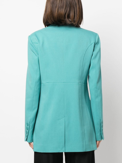 Gestuz Caisagz Double-breasted Blazer In Green