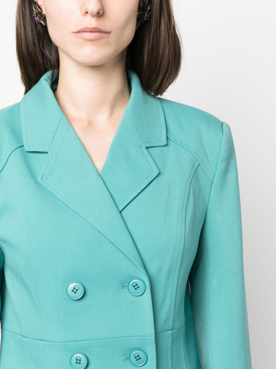 Gestuz Caisagz Double-breasted Blazer In Green
