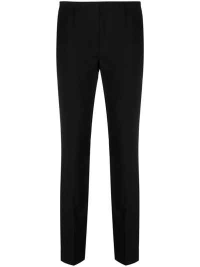 P.a.r.o.s.h Parosh Mid-rise Tapered Virgin Wool Trousers In Black
