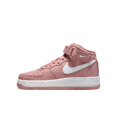 Shop Nike Air Force 1 Mid Le Big Kids' Shoes In Pink