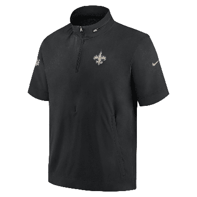 Shop Nike Men's Sideline Coach (nfl New Orleans Saints) Short-sleeve Jacket In Black