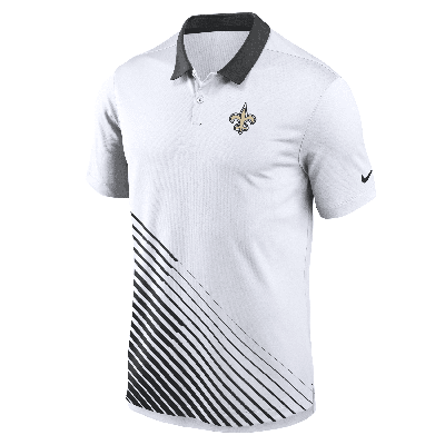 Shop Nike Men's Dri-fit Yard Line (nfl New Orleans Saints) Polo In White