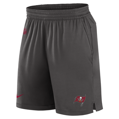 Shop Nike Men's Dri-fit Sideline (nfl Tampa Bay Buccaneers) Shorts In Red
