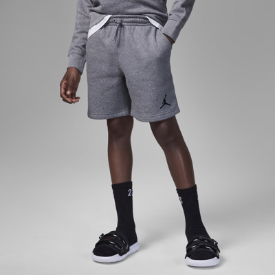Shop Jordan Mj Essentials Fleece Big Kids' Shorts In Grey